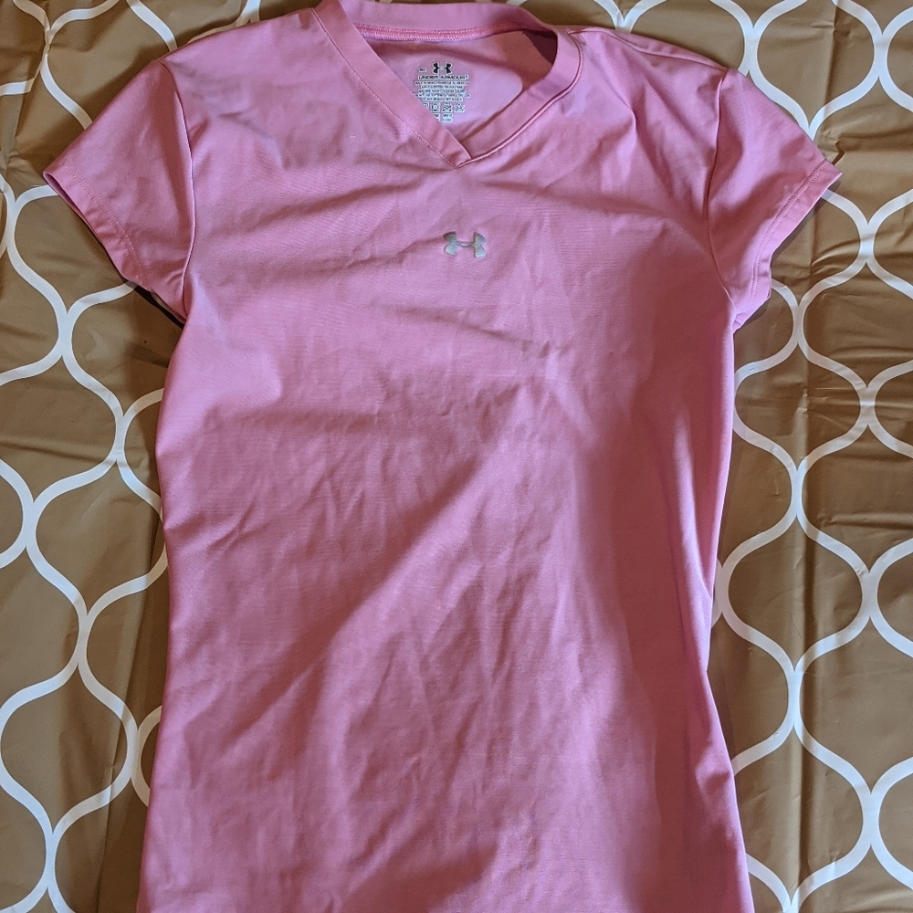 Pink Under Armour Tech Shirt size Small